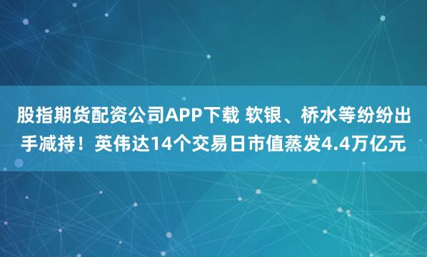 股指期货配资公司APP下载 软银、桥水等纷纷出手减持！英伟达14个交易日市值蒸发4.4万亿元