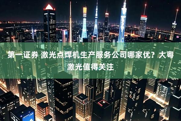 第一证券 激光点焊机生产服务公司哪家优？大粤激光值得关注